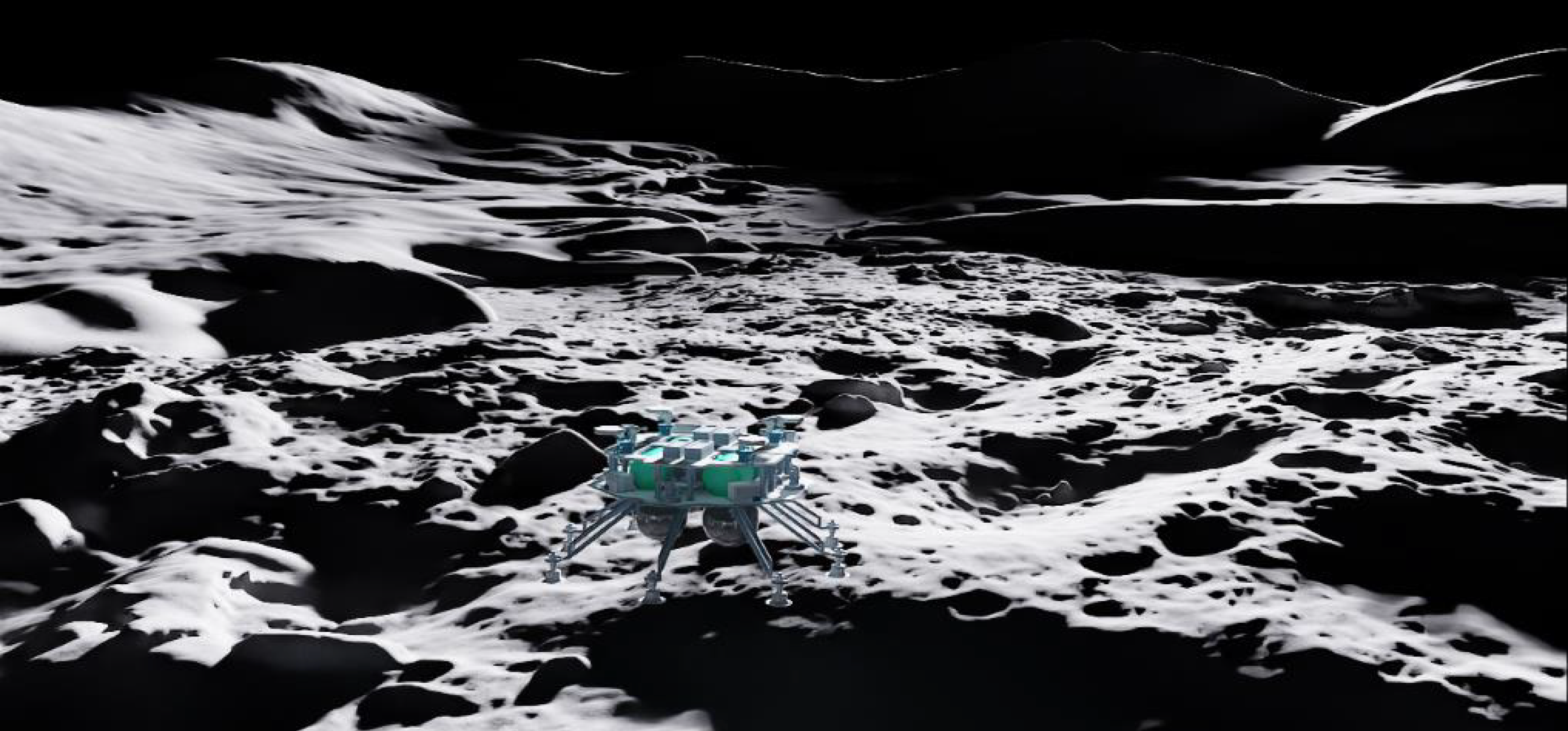 SoftServe’s lunar drone accelerator in a simulation environment